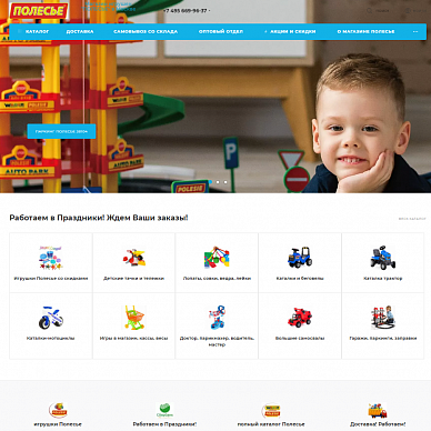 Интернет-магазин детских игрушек «Полесье»